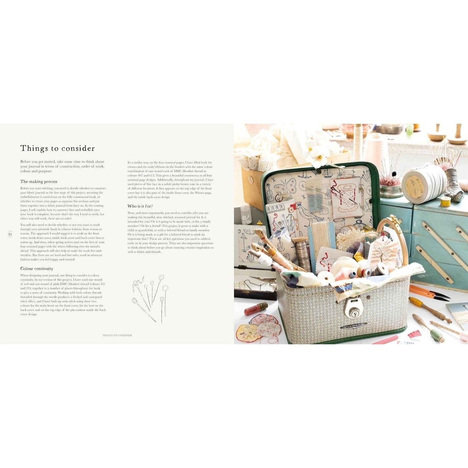Journal with Thread: A Practical Guide to Sewing Seasonal Stories in Fabric & Thread with Iron-On Transfers