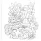 Mushrooms Adult Coloring Book (31 One-Sided Designs on Thick Paper)