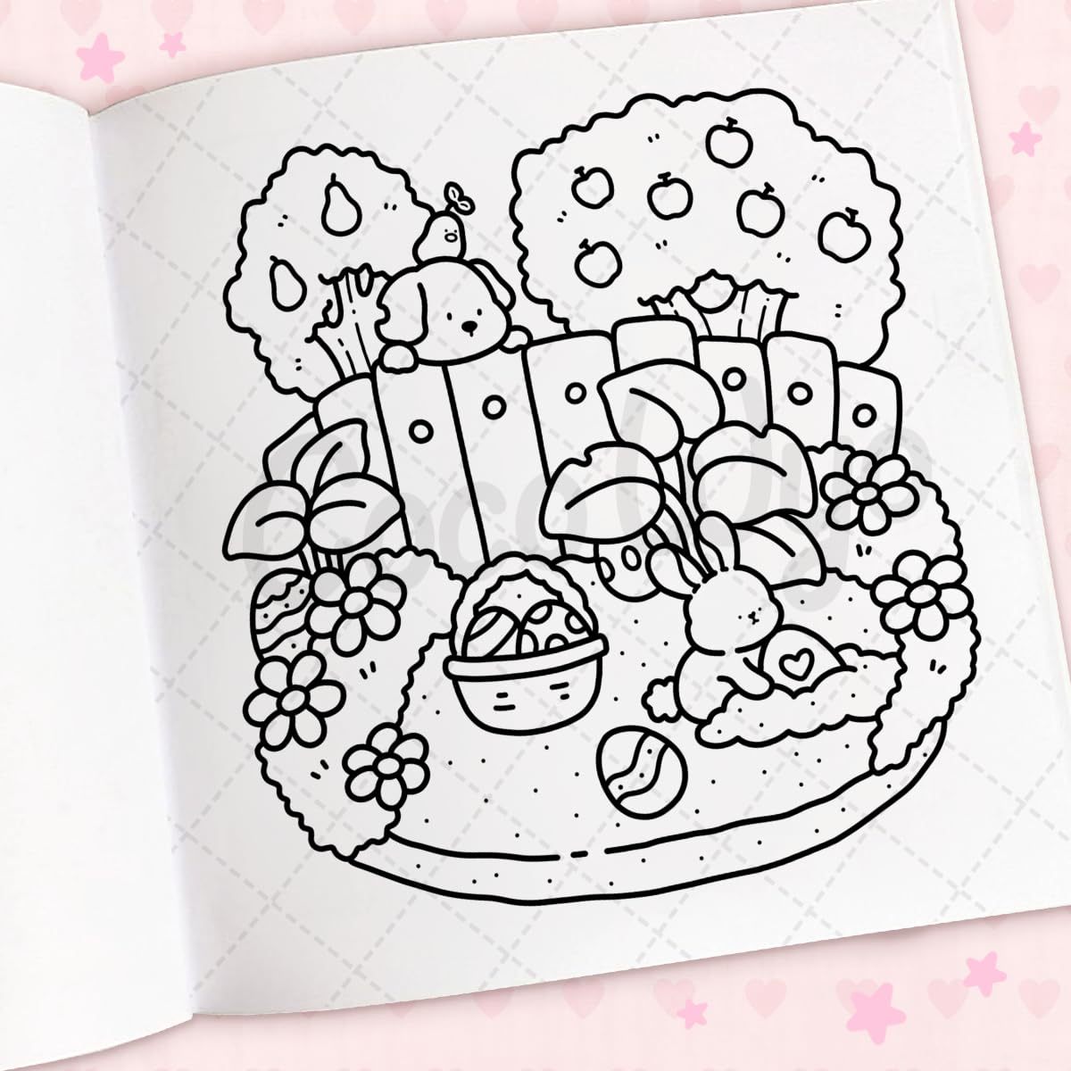 Cozy Cuties: Coloring Book for Adults and Kids (Cozy Spaces Coloring) (Spiral Bound)