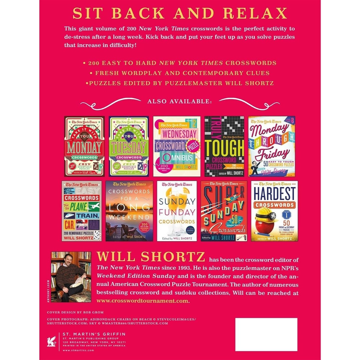 The New York Times Kick Back and Crossword: 200 Easy to Hard Crossword Puzzles