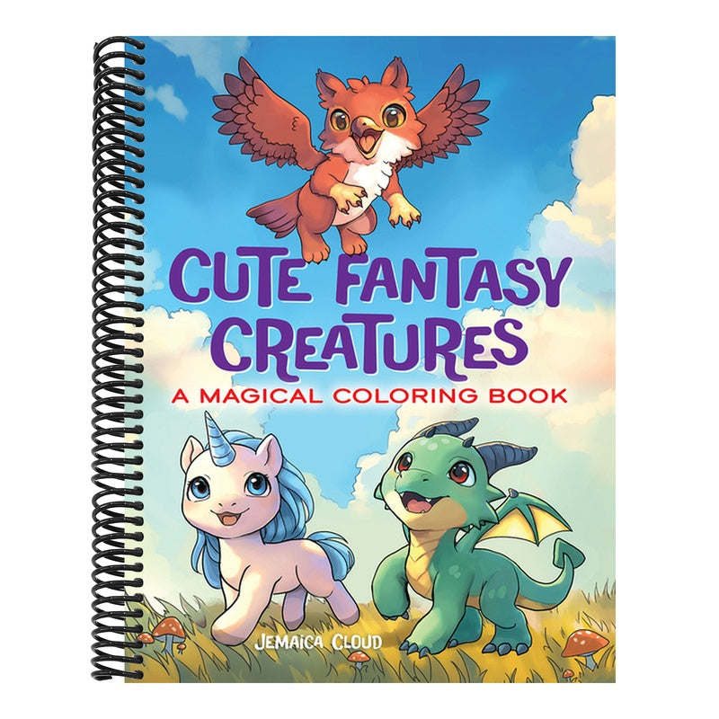Cute Fantasy Creatures: A Magical Coloring Book