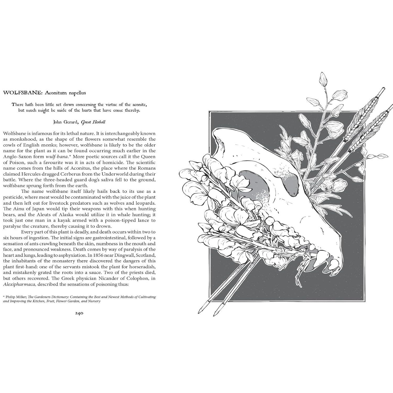 Botanical Curses and Poisons: The Shadow-Lives of Plants (Spiral Bound)