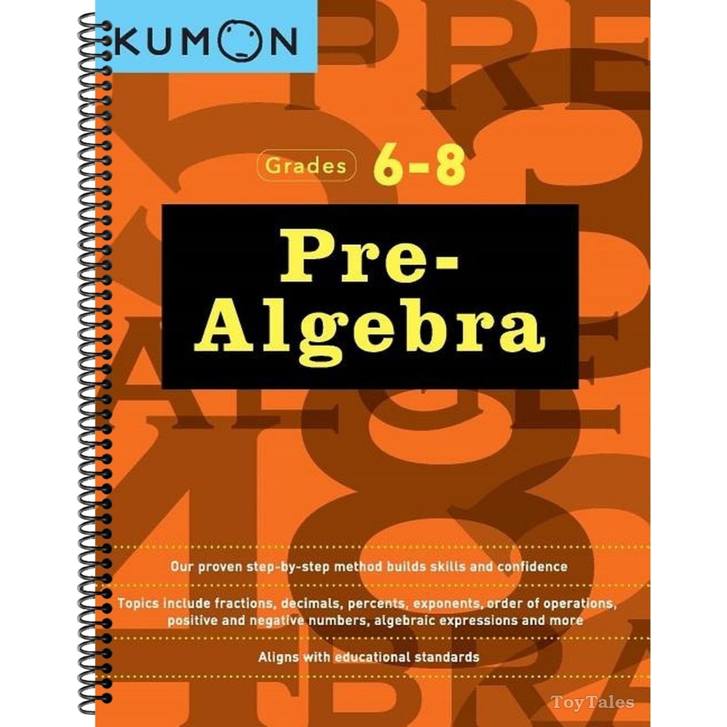 Kumon Pre Algebra-Grades 6-8 (Kumon Middle School Math Workbooks) [Spiral-bound] Kumon Publishing; Jean-Paul Le Du; Jason Wang and Kumon Publishing North America (Spiral Bound)