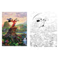 Disney Dreams Collection Thomas Kinkade Studios Coloring Book (Spiral Bound)