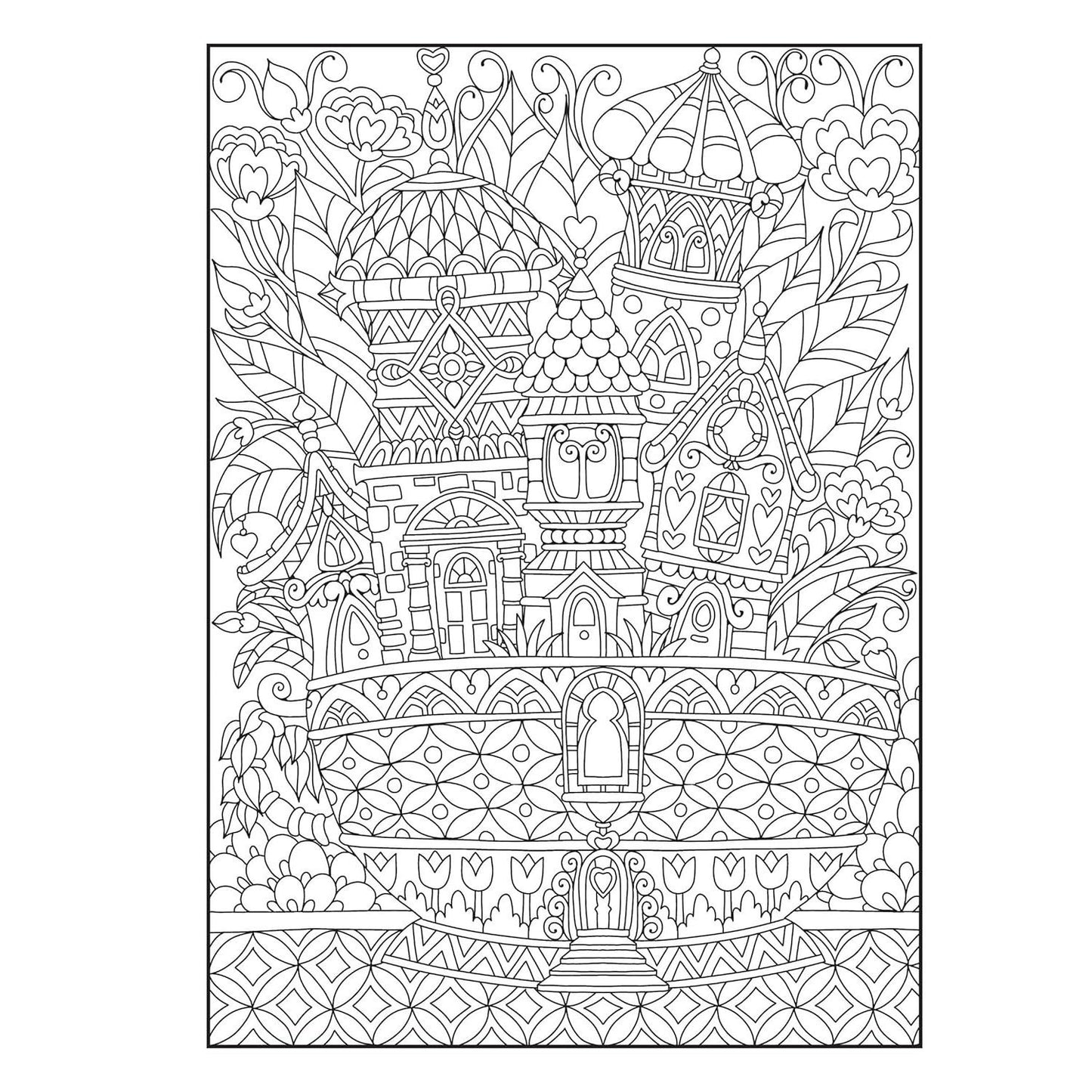 Creative Haven Whimsical Houses Coloring Book