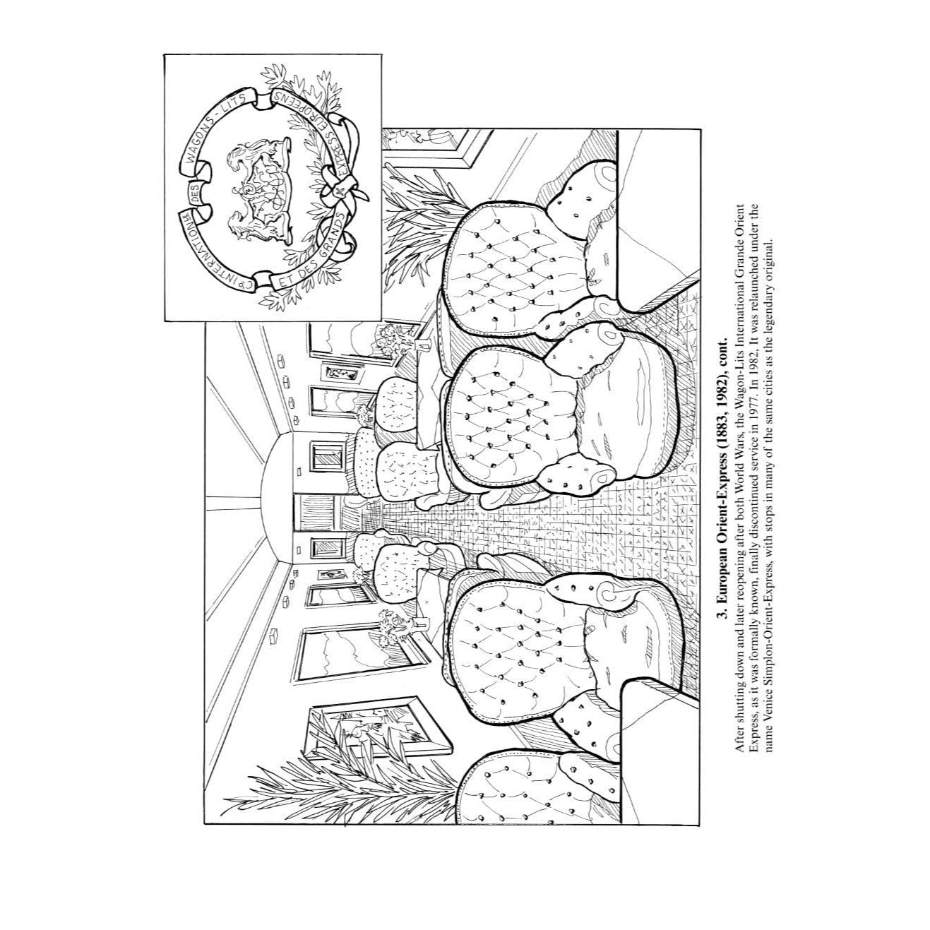 Famous Trains Coloring Book