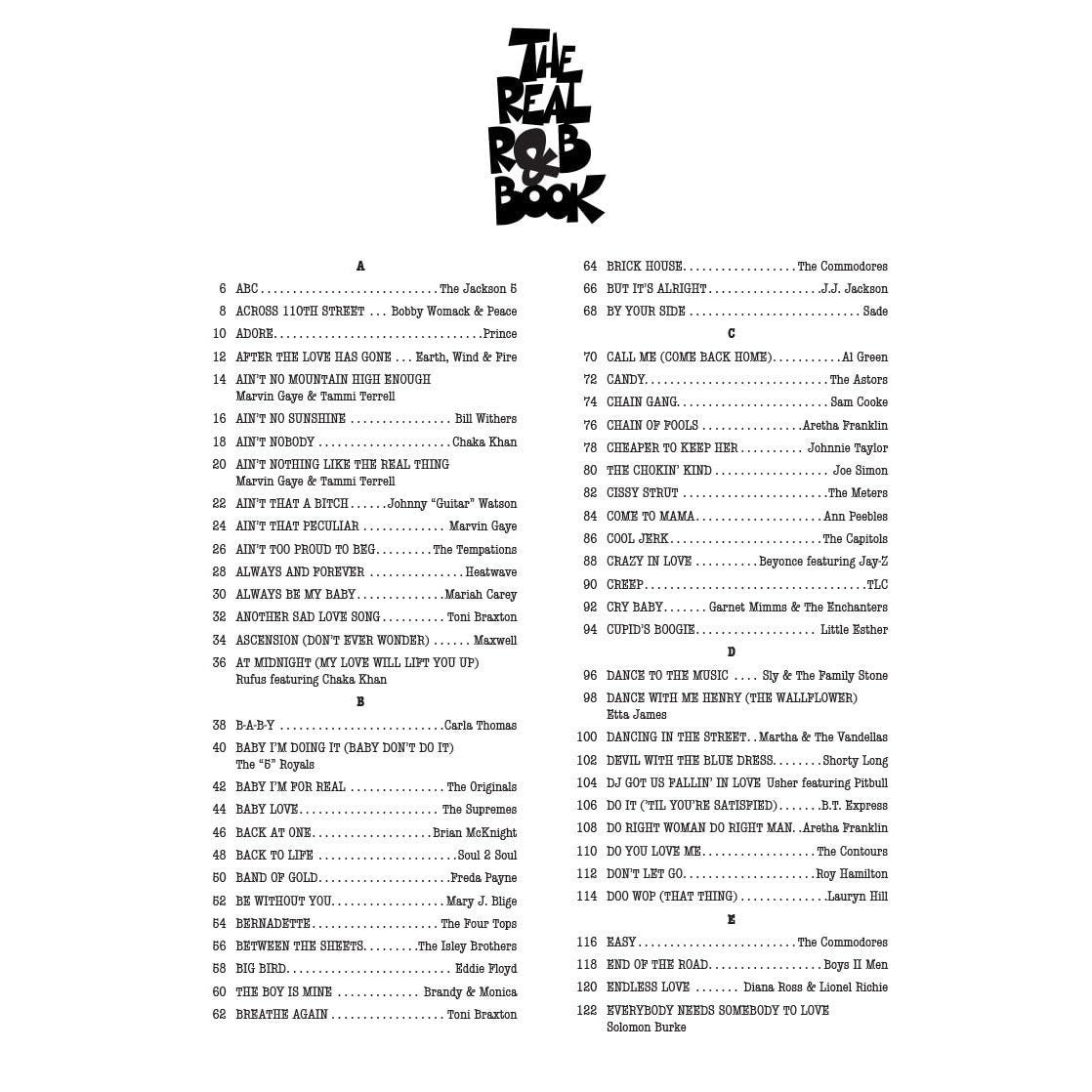 The Real R&B Book: C Instruments