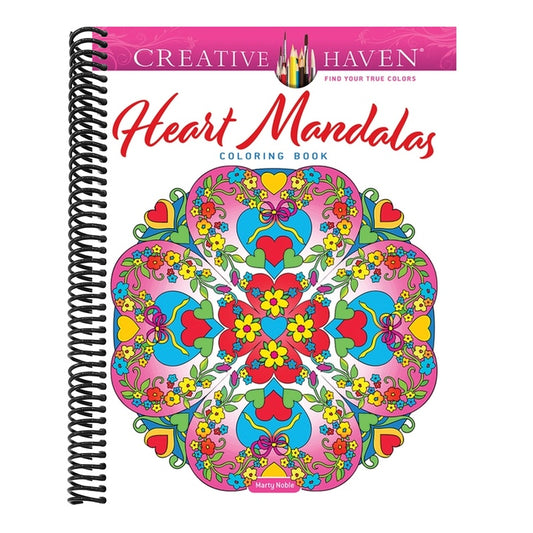 Creative Haven Heart Mandalas Coloring Book