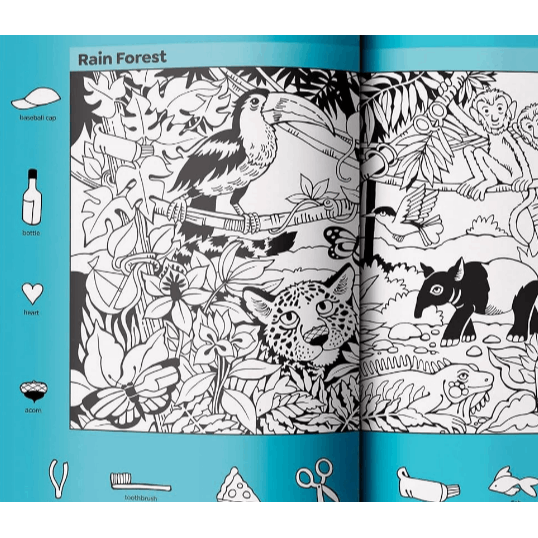 Wildlife Puzzles: Wildlife-Themed Hidden Pictures Puzzles for Kids 6 and Up, Search and Find Over 1,200 Hidden Objects in This Highlights Activity Boo (Highlights Hidden Pictures) (Spiral Bound)