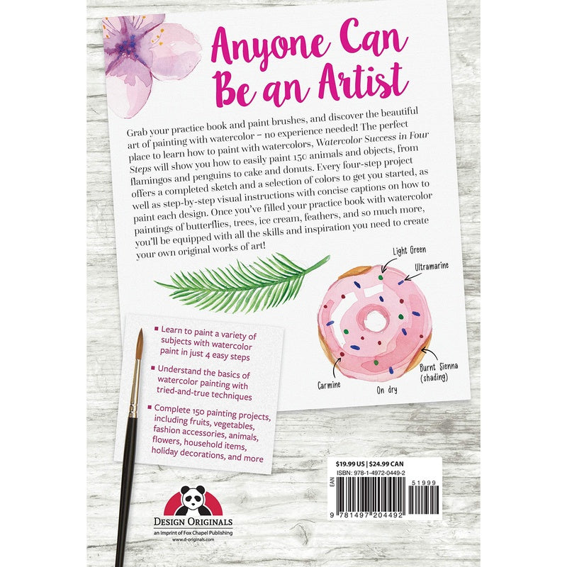 Watercolor Success in Four Steps: 150 Skill-Building Projects to Paint (Spiral Bound)