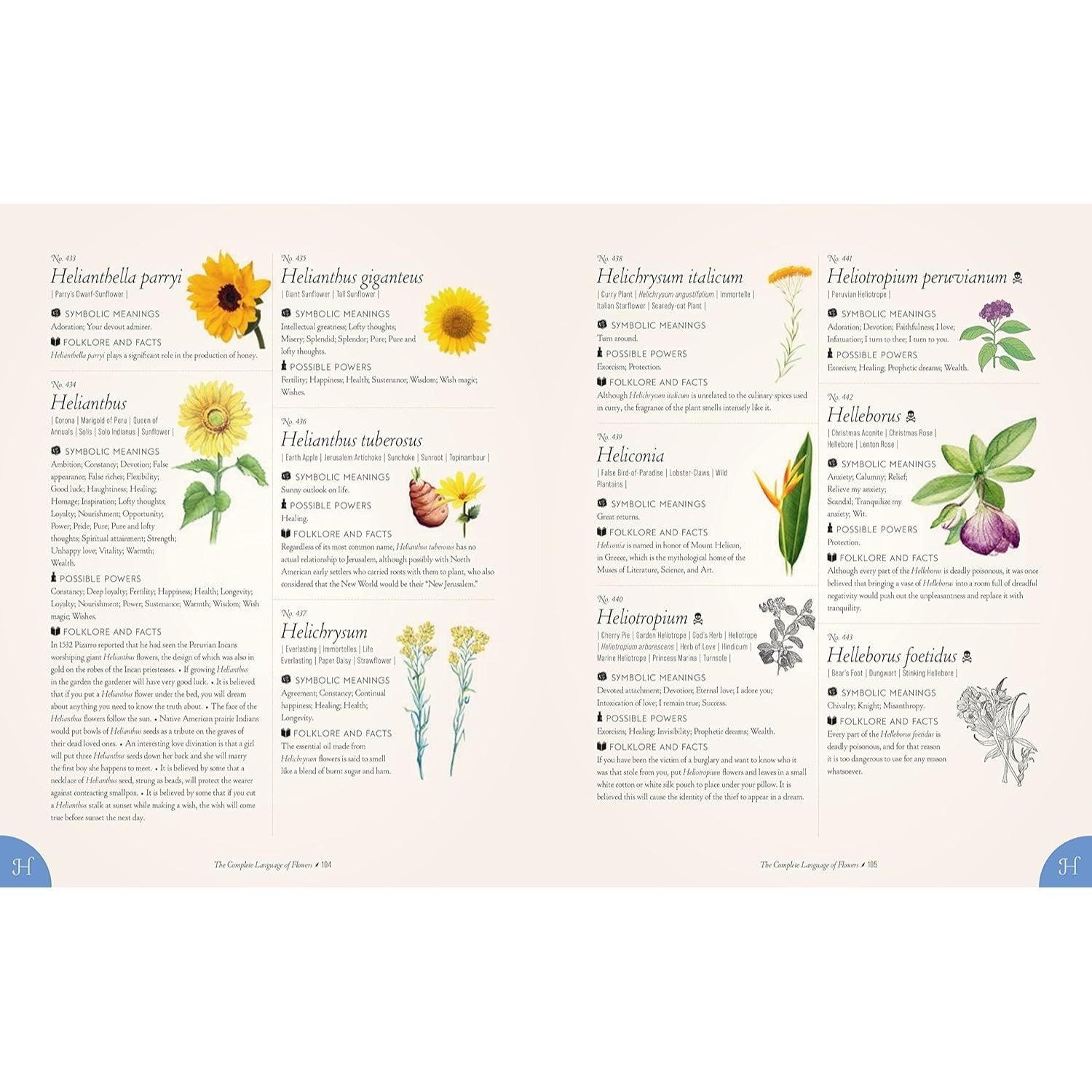 The Complete Language of Flowers: A Definitive and Illustrated History - Pocket Edition (Spiral Bound)