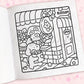 Cozy Cuties: Coloring Book for Adults and Kids (Cozy Spaces Coloring) (Spiral Bound)