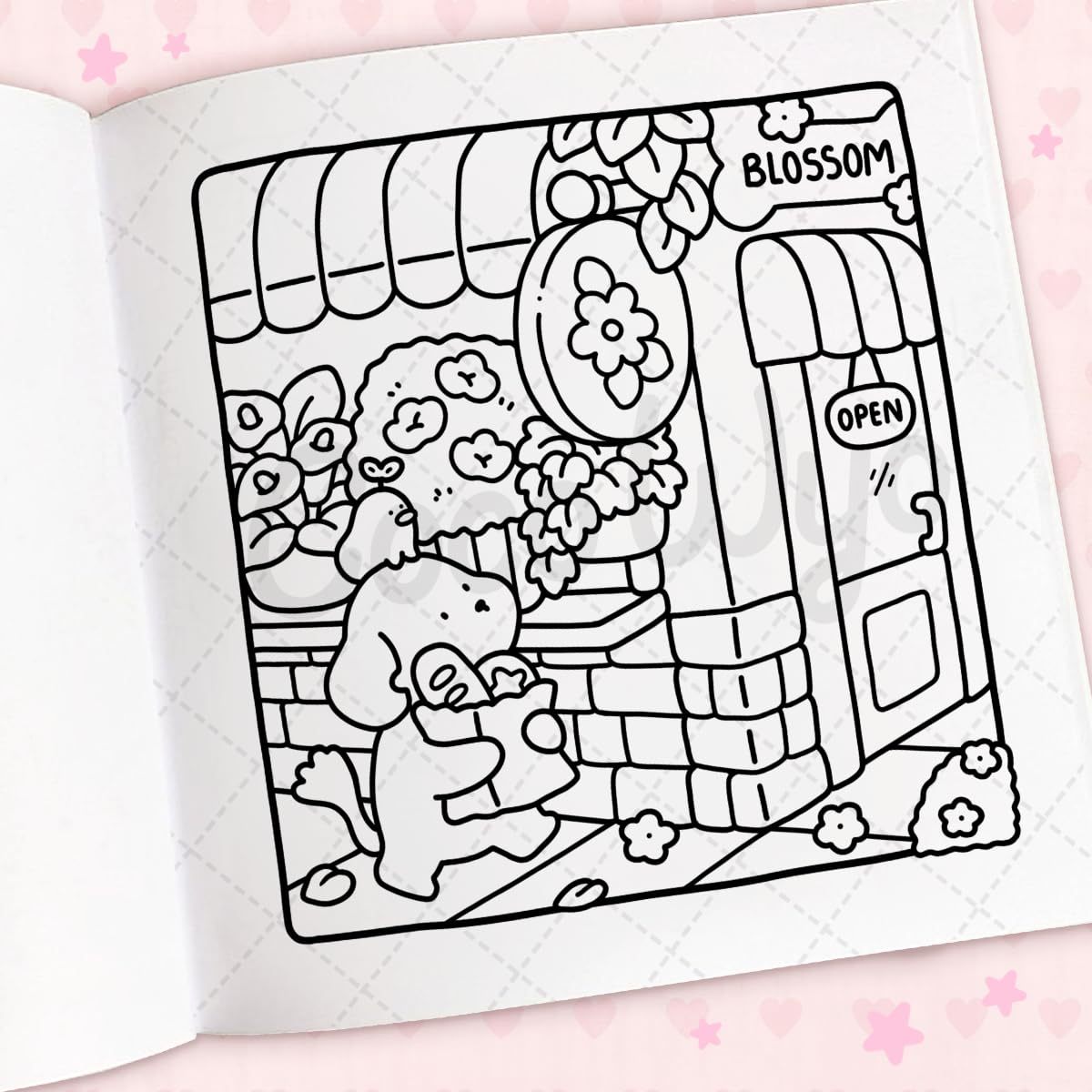 Cozy Cuties: Coloring Book for Adults and Kids (Cozy Spaces Coloring) (Spiral Bound)