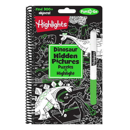 Dinosaur Hidden Pictures Puzzles to Highlight