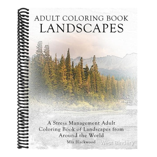 Adult Coloring Book Landscapes: A Stress Management Adult Coloring Book of Landscapes from Around the World