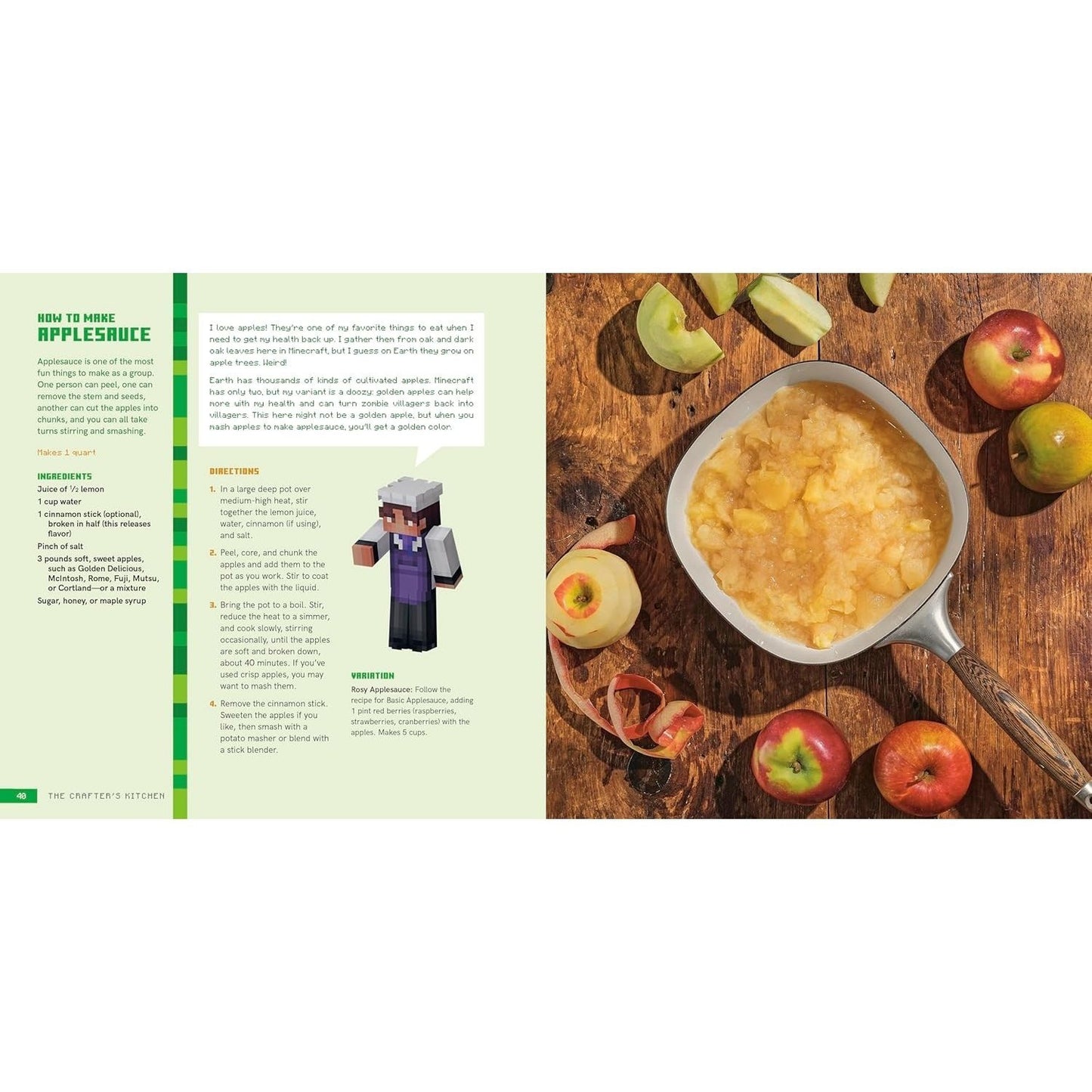 The Crafter's Kitchen: An Official Minecraft Cookbook for Young Chefs and Their Families