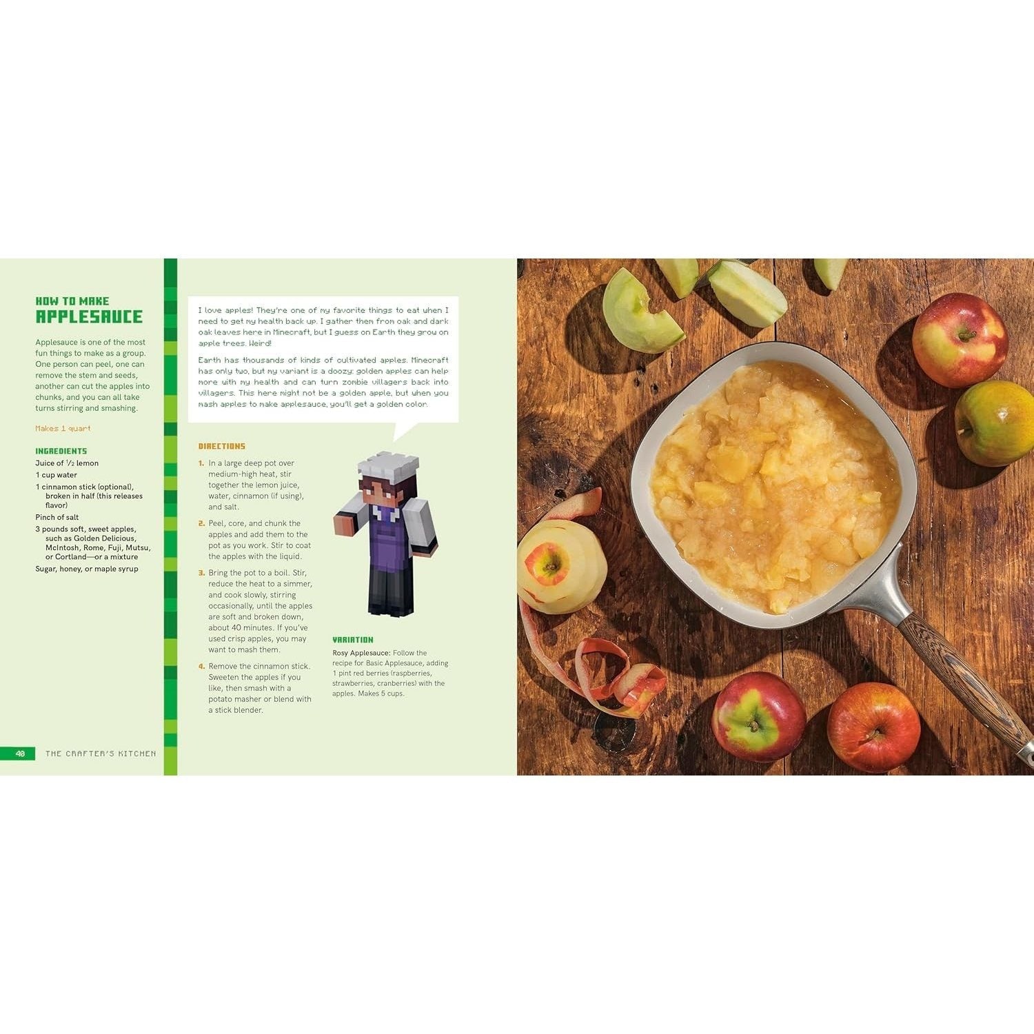 The Crafter's Kitchen: An Official Minecraft Cookbook for Young Chefs and Their Families