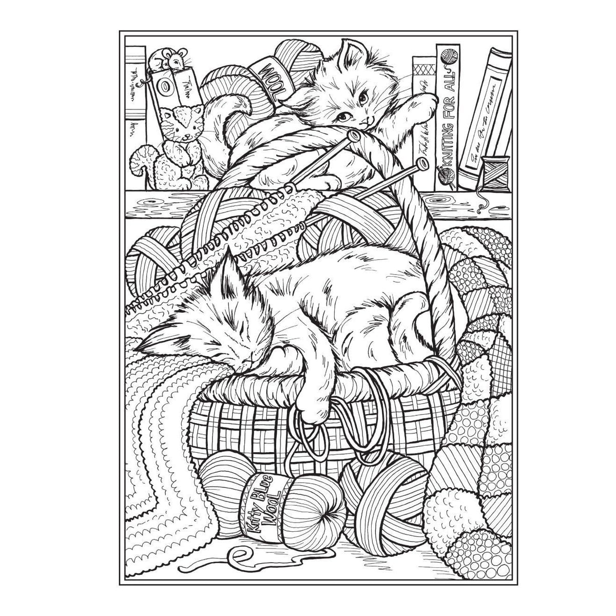 Creative Haven It's a Cat's World! Coloring Book