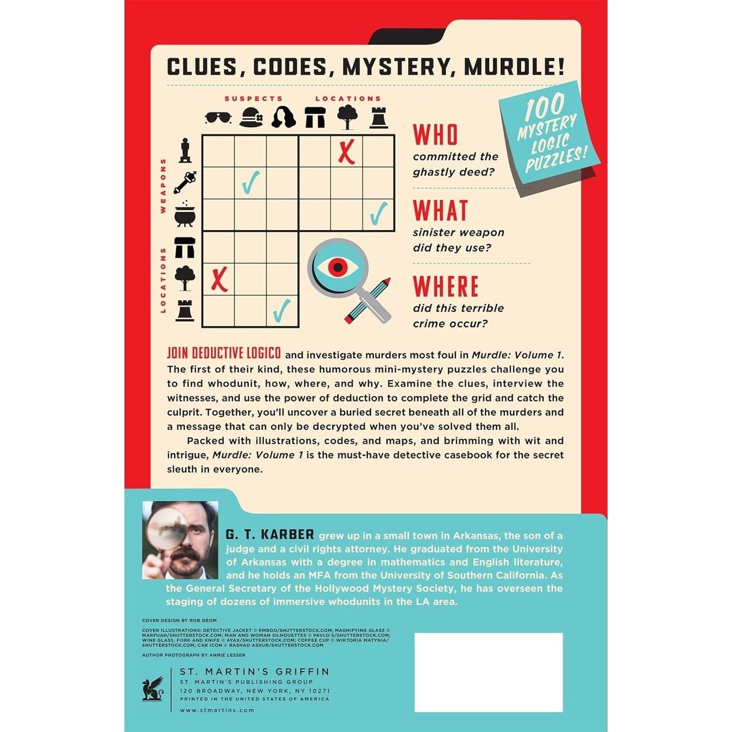 Murdle: Volume 1: 100 Elementary to Impossible Mysteries to Solve Using Logic, Skill, and the Power of Deduction (Spiral Bound)