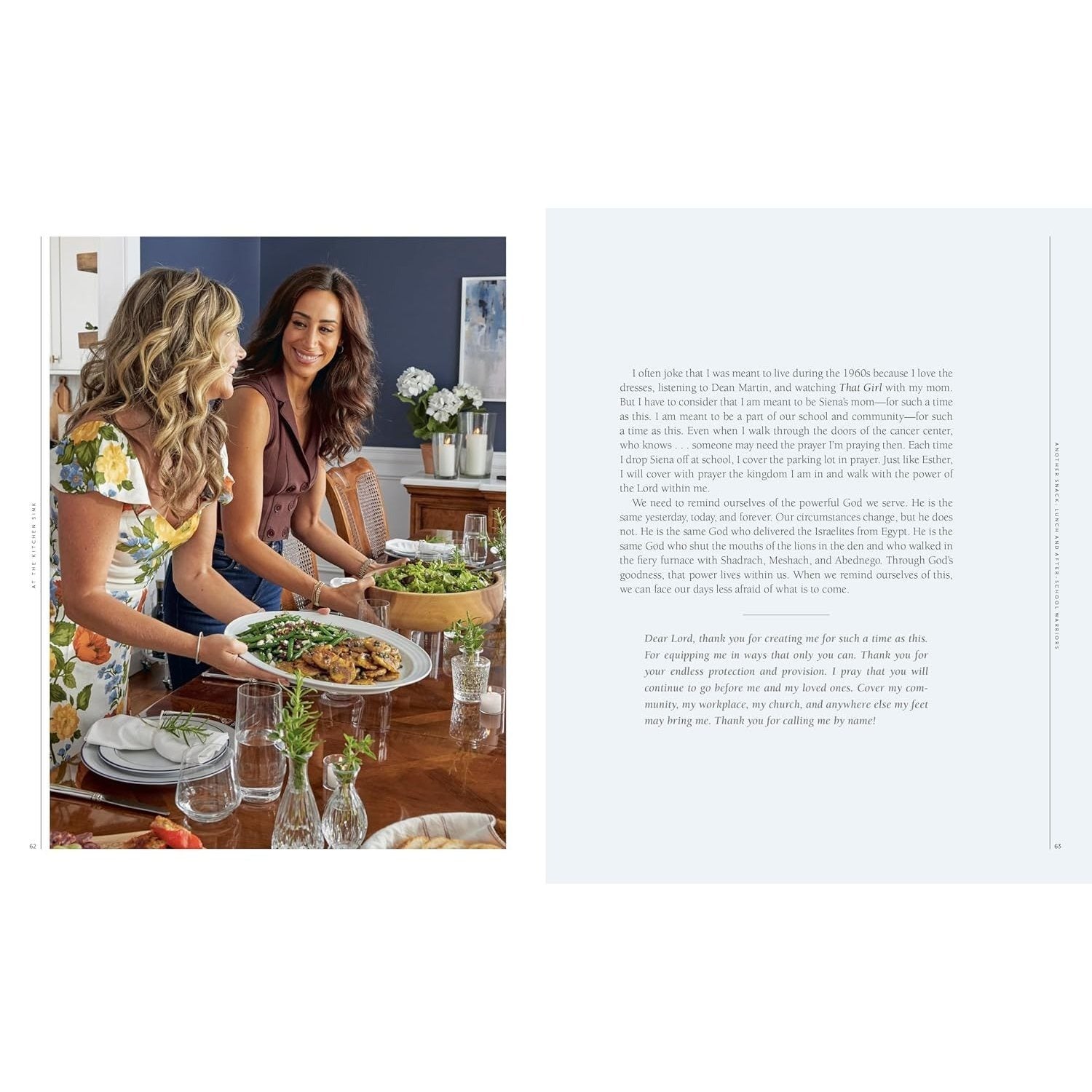 At the Kitchen Sink: Recipes to Fill Your Table, Words to Fill Your Heart; A Cookbook (Spiral Bound)