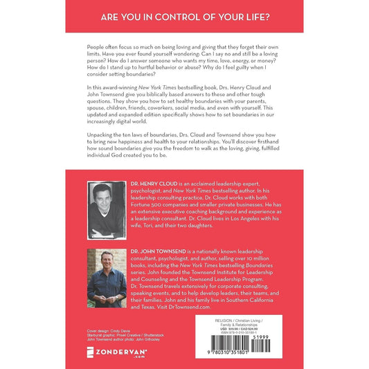 Boundaries Updated and Expanded Edition: When to Say Yes, How to Say No to Take Control of Your Life (Enlarged)