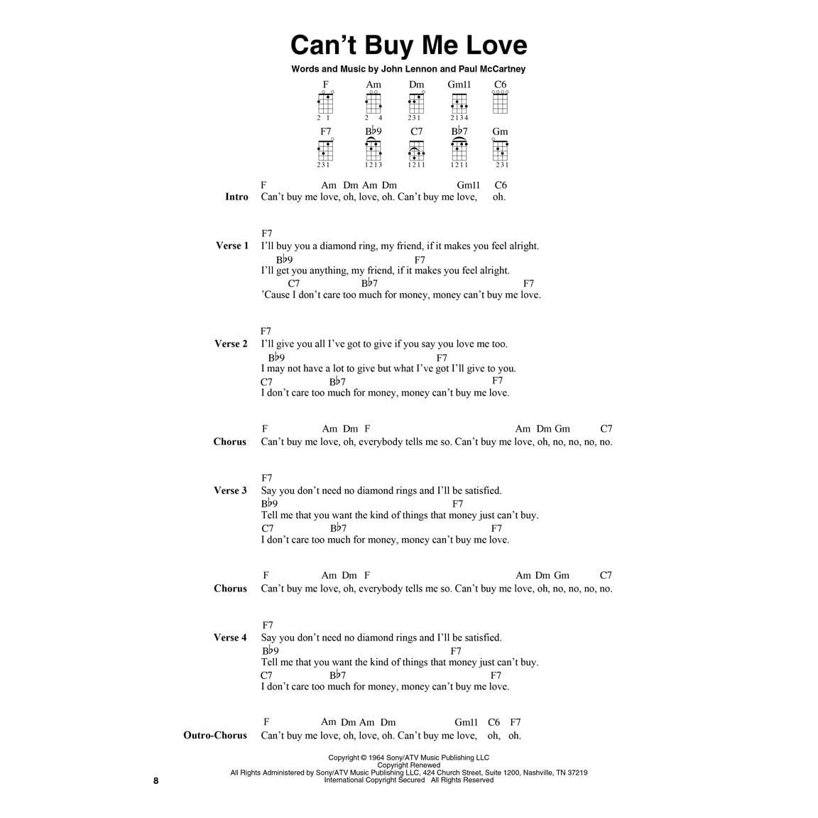 The Beatles for Fingerstyle Ukulele
