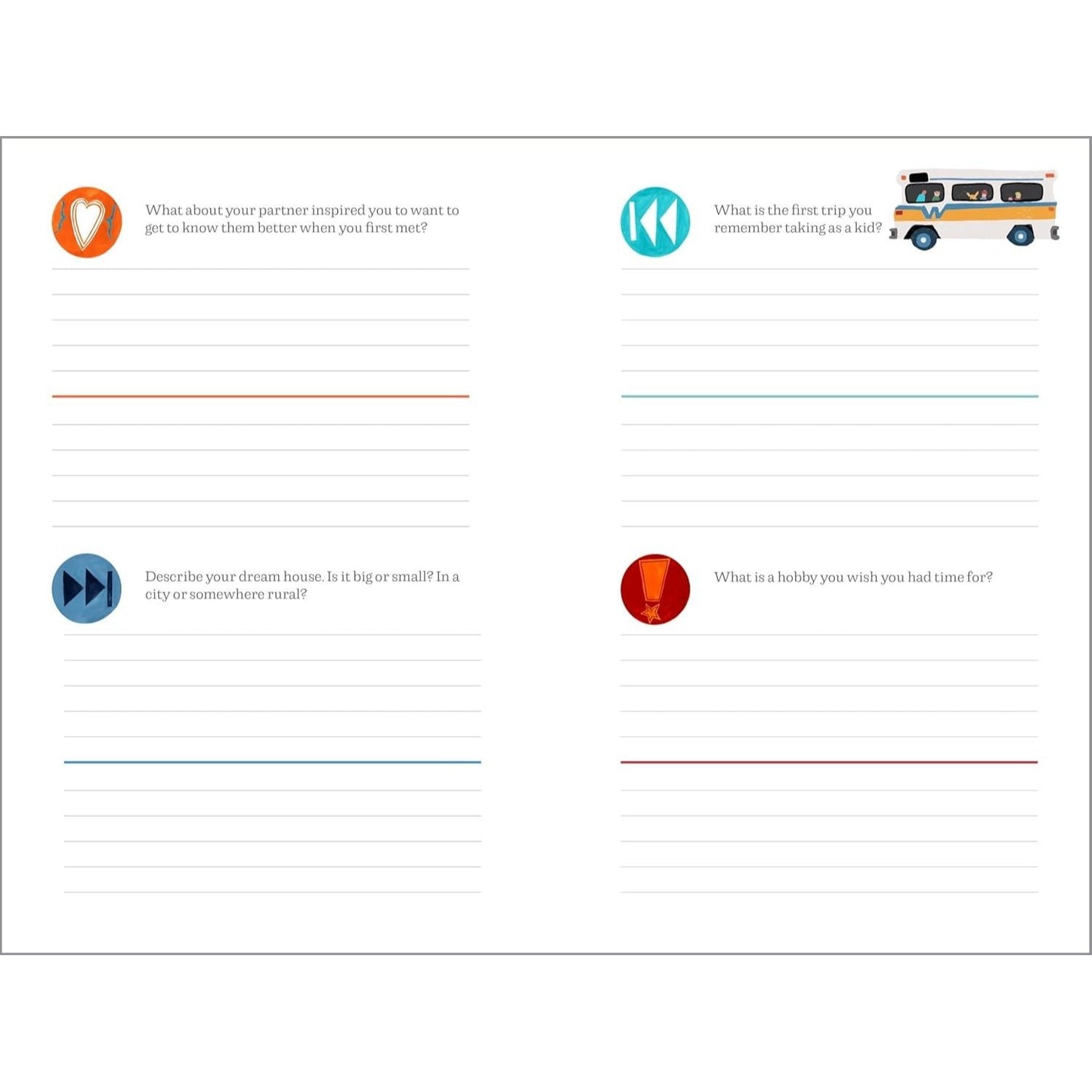 Questions for Couples Journal: 400 Questions to Enjoy, Reflect, and Connect with Your Partner (Spiral Bound)