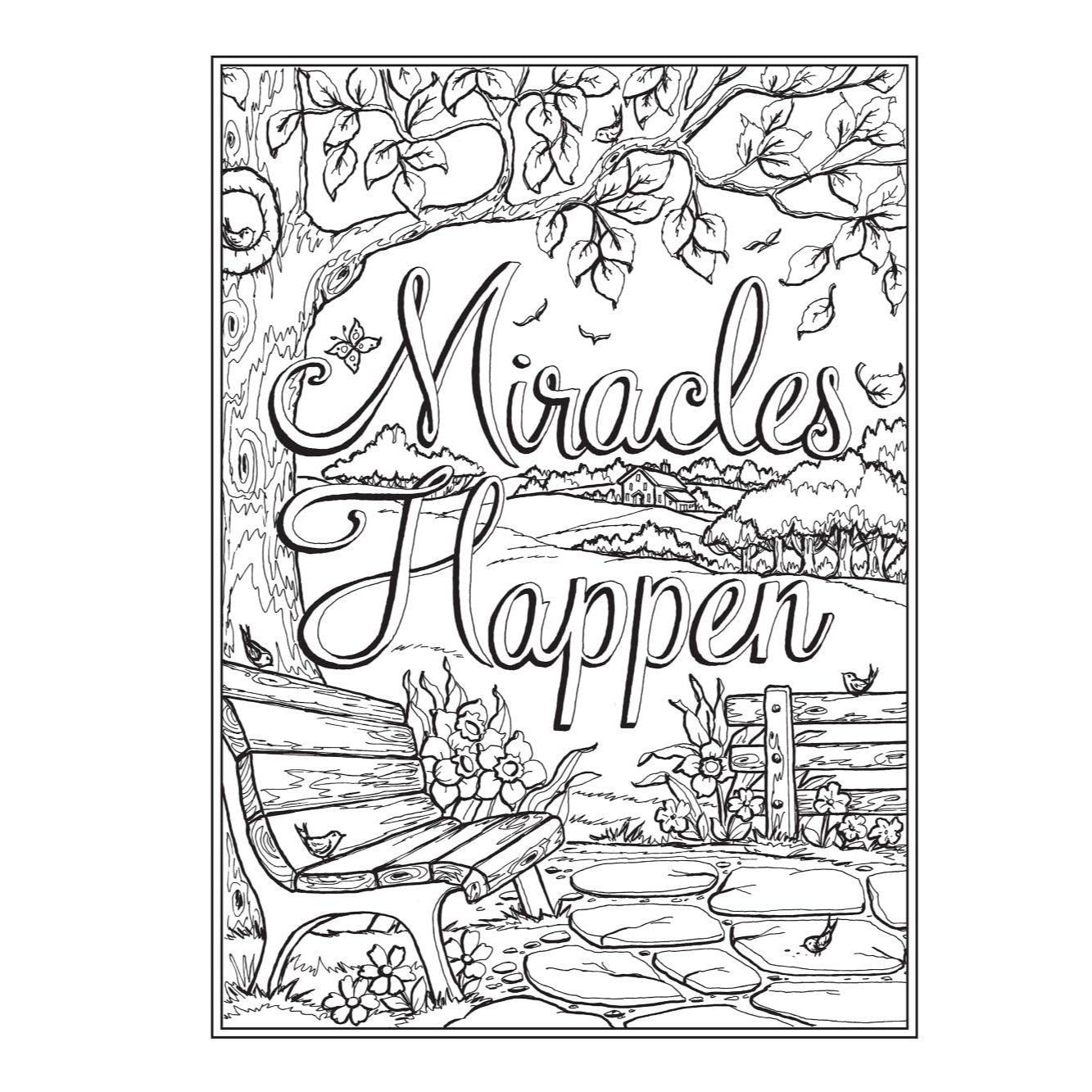 Creative Haven Cheerful Inspirations Coloring Book