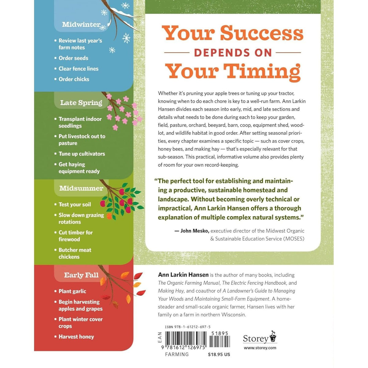 The Backyard Homestead Seasonal Planner: What to Do & When to Do It in the Garden, Orchard, Barn, Pasture & Equipment Shed (Backyard Homestead) (Spiral Bound)