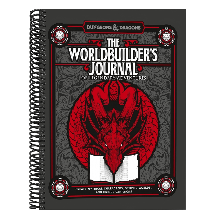 The Worldbuilder's Journal of Legendary Adventures (Dungeons & Dragons): 365 Questions to Help You Create Mythical Characters, Storied Worlds, and Unique