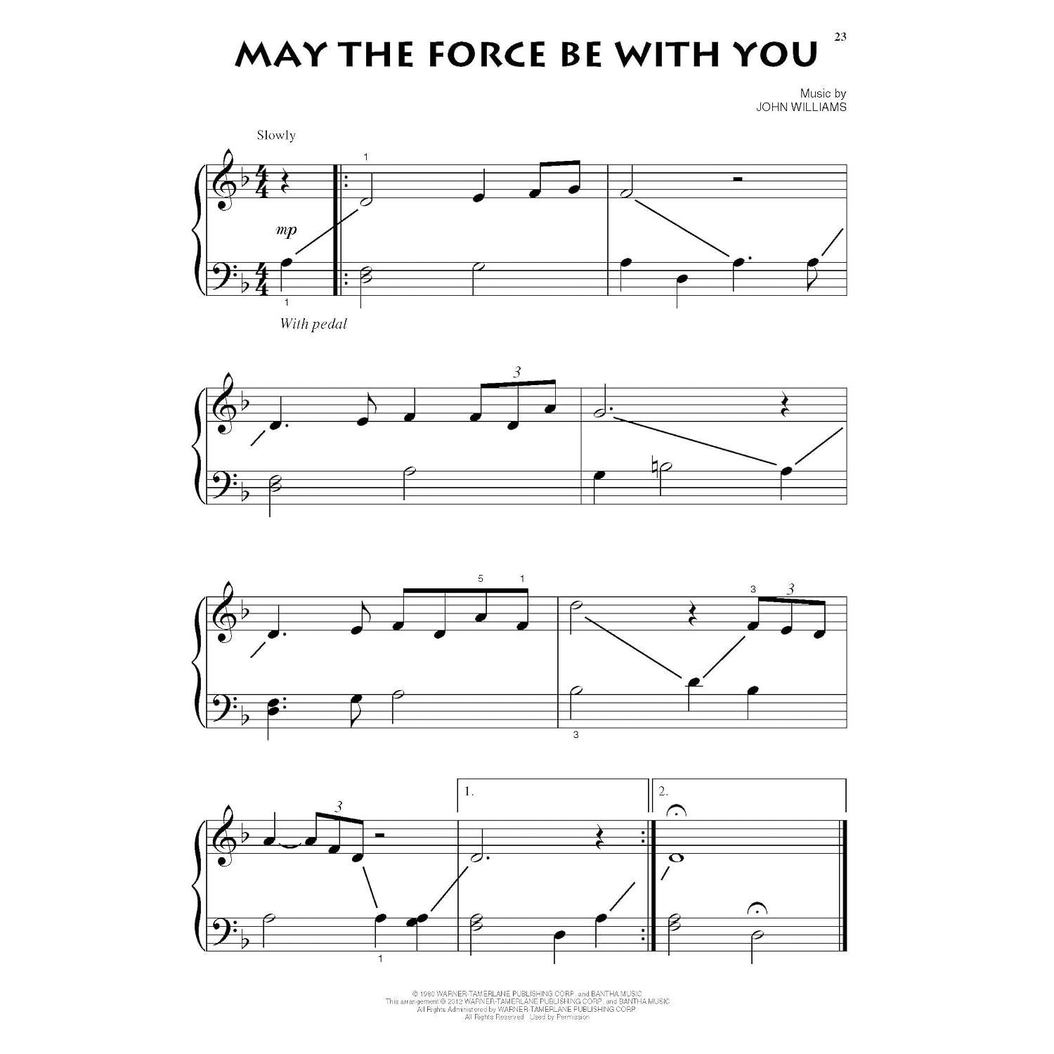 Star Wars for Beginning Piano Solo - Star Wars Piano Sheet Music Collection with 10 Iconic Themes - Easy Piano Music Book for Kids and Adults