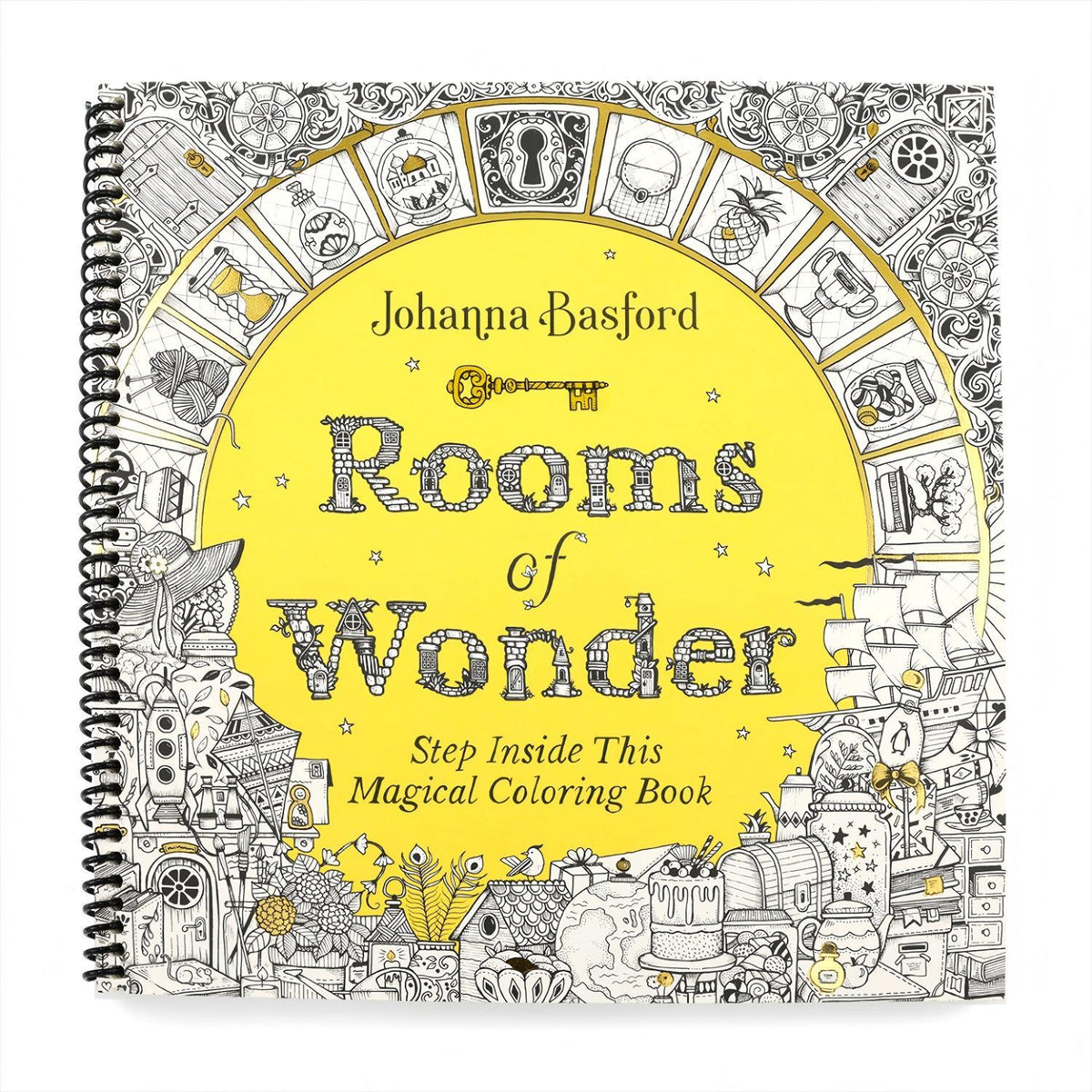 Rooms of Wonder: Step Inside This Magical Coloring Book (Spiral Bound)