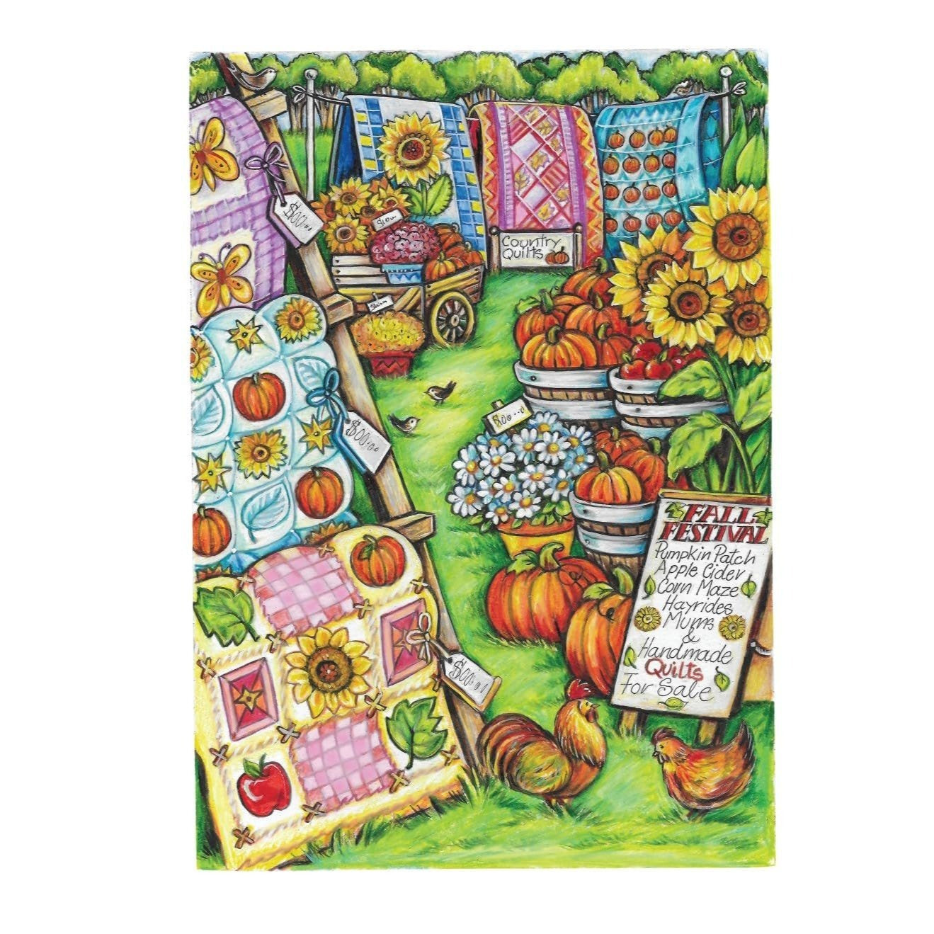 Creative Haven Autumn Harvest Coloring Book