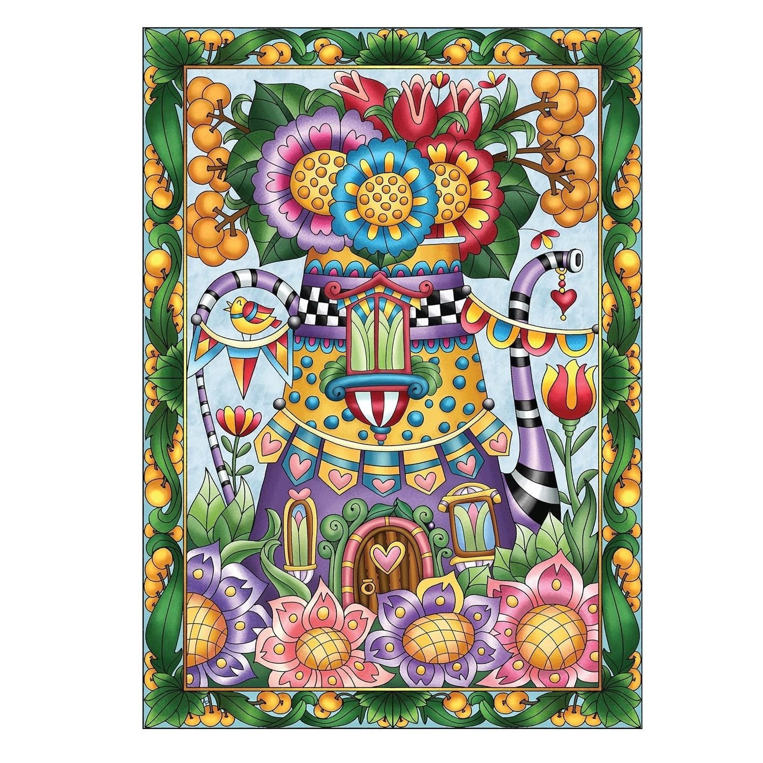 Creative Haven Whimsical Houses Coloring Book