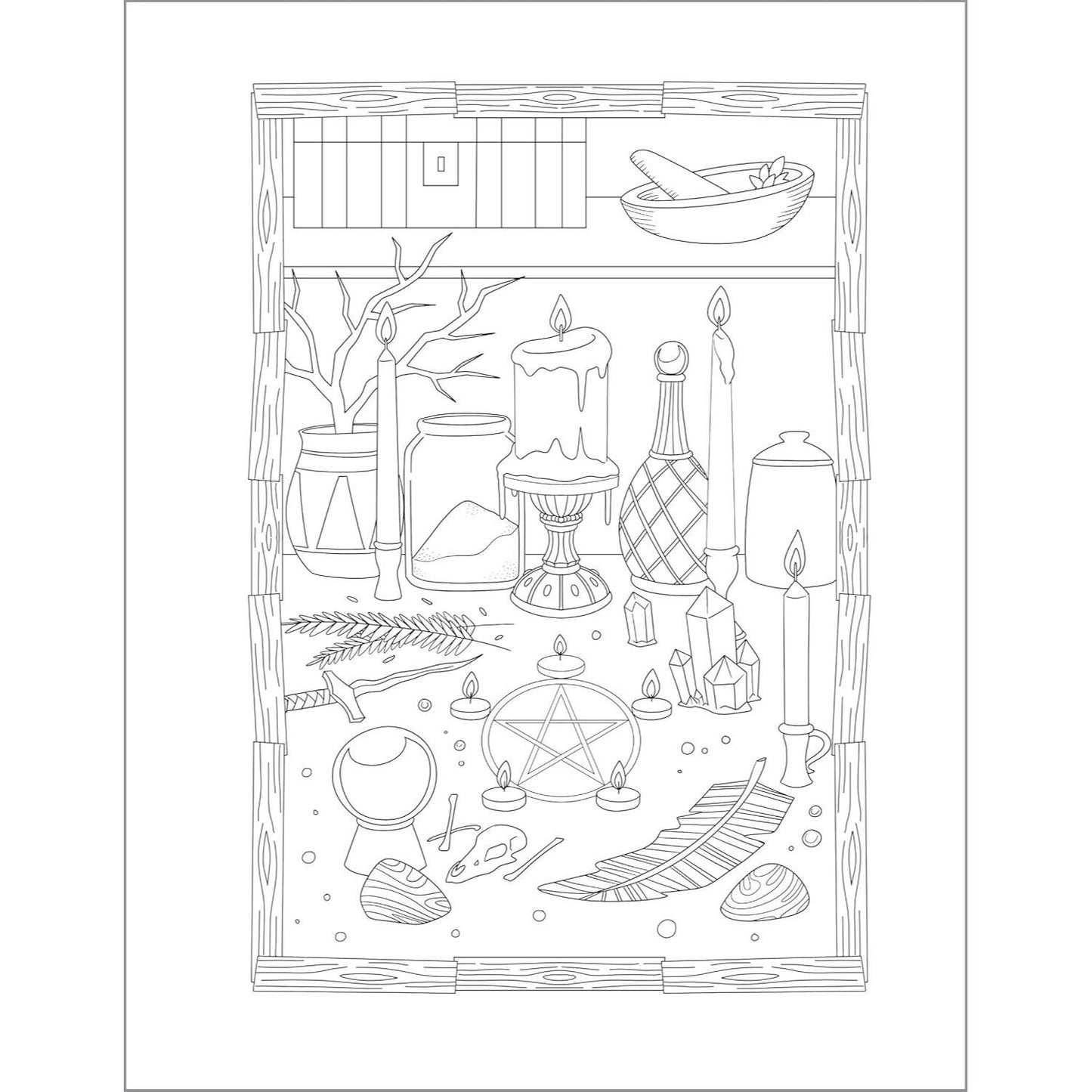 Witchcraft Coloring Book for Adults: Nourish the Spirit and Channel Creative Energy