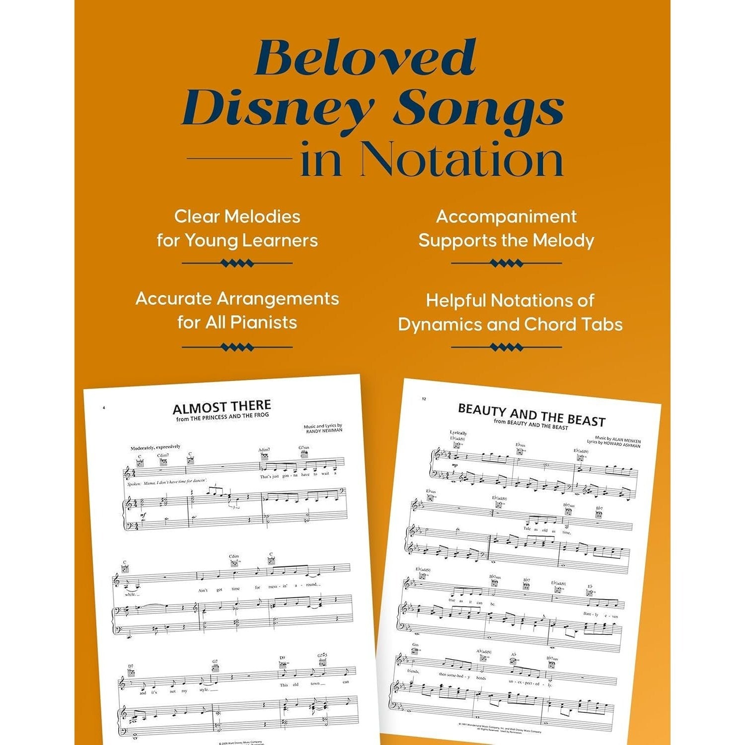 Contemporary Disney: 50 Favorite Songs - Disney Piano Book for Piano, Guitar, Vocal - Outstanding Sheet Music Book Collection - Vocal, Guitar, and Pia (Spiral Bound)