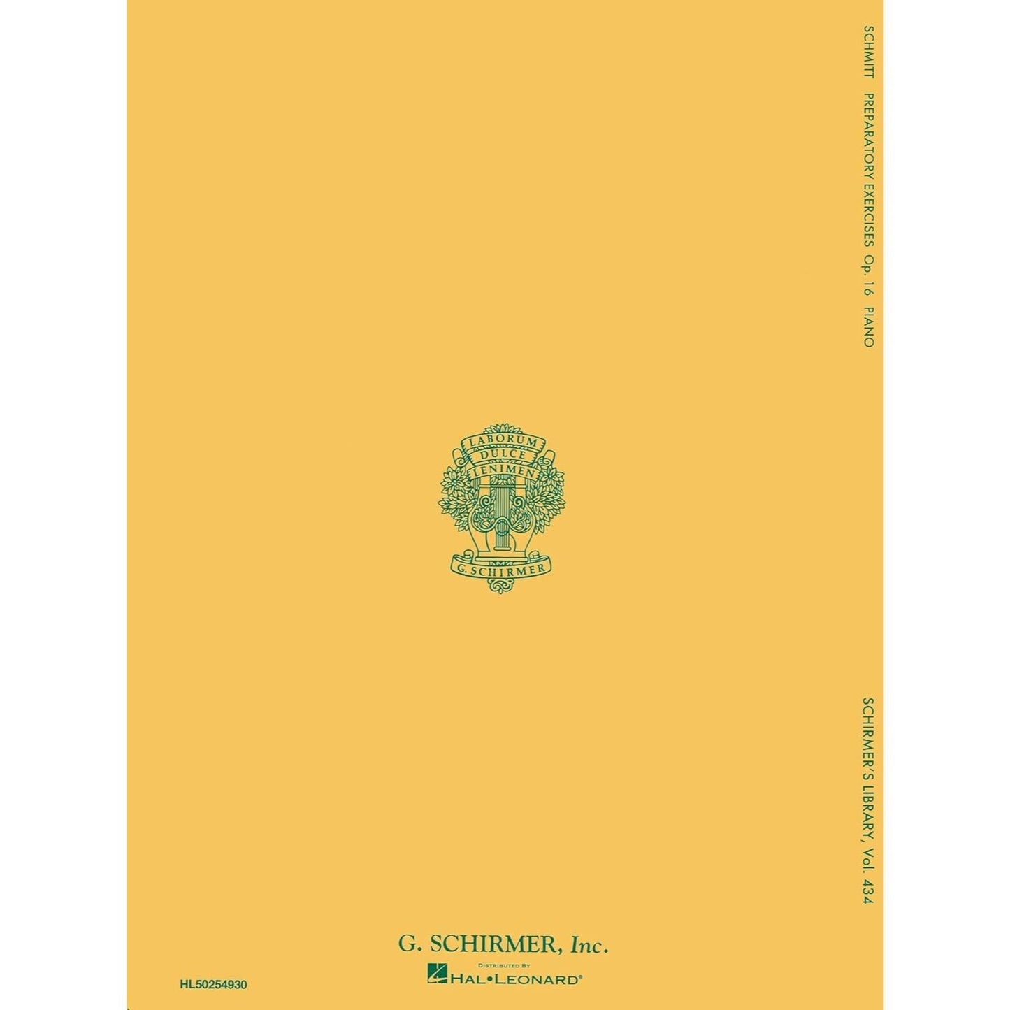 Preparatory Exercises, Op. 16: Schmitt - Preparatory Exercises, Op. 16 Schirmer Library of Class (New, Augmented)