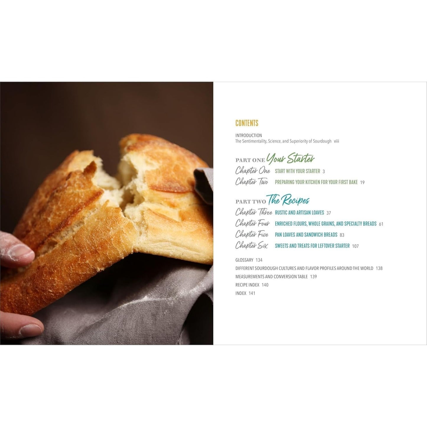 Starter Sourdough: The Step-By-Step Guide to Sourdough Starters, Baking Loaves, Baguettes, Pancakes, and More