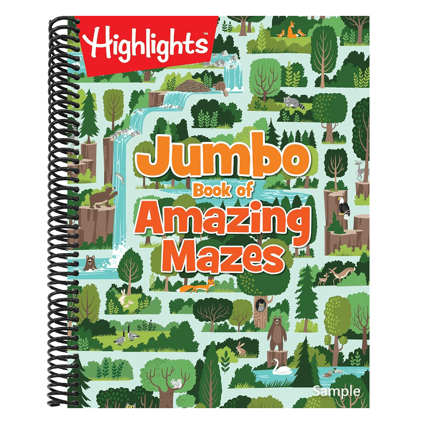 Jumbo Book of Amazing Mazes: Maze Puzzle Book for Kids Packed with Over 175 Puzzles, Code-Word Mazes, Quiz Mazes and Logic Games for Kids 6 and Up (Highlights Jumbo Books & Pads)
