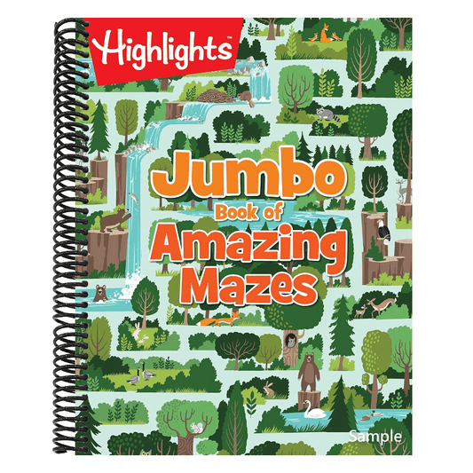 Jumbo Book of Amazing Mazes: Maze Puzzle Book for Kids Packed with Over 175 Puzzles, Code-Word Mazes, Quiz Mazes and Logic Games for Kids 6 and Up (Highlights Jumbo Books & Pads)