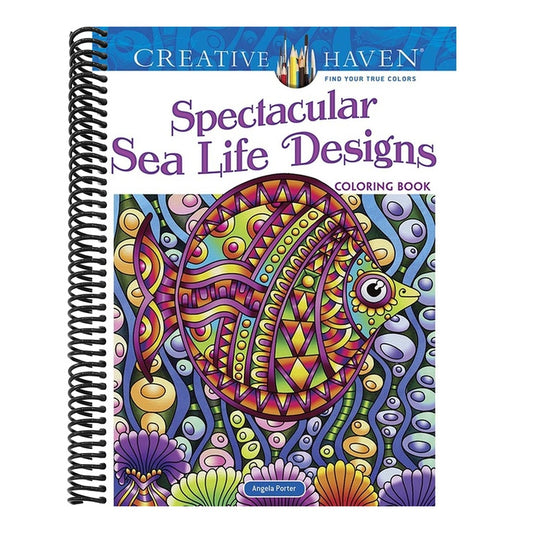 Creative Haven Spectacular Sea Life Designs Coloring Book