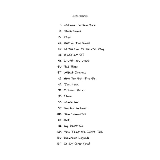 Taylor Swift - 1989 (Taylor's Version): Piano/Vocal/Guitar Songbook (Spiral Bound)