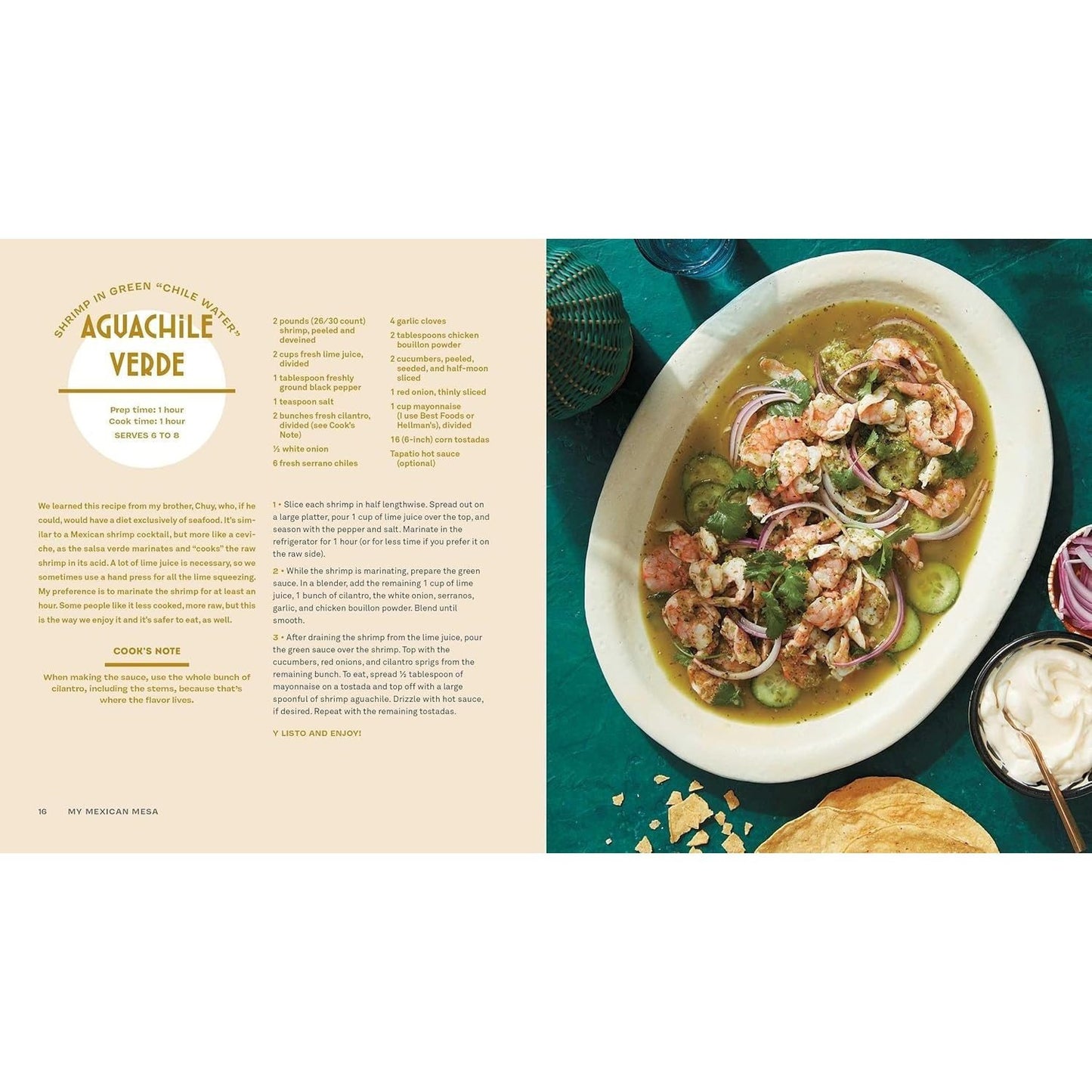 My Mexican Mesa, Y Listo!: Beautiful Flavors, Family Style (a Cookbook) (Spiral Bound)