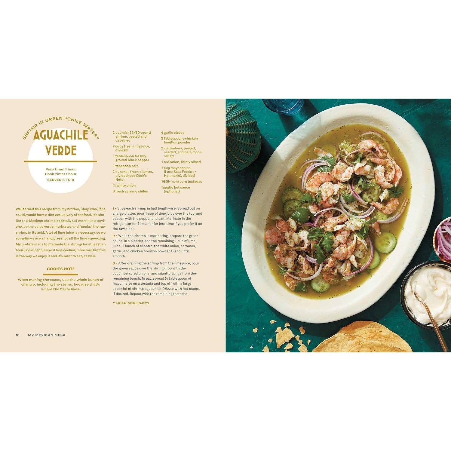 My Mexican Mesa, Y Listo!: Beautiful Flavors, Family Style (a Cookbook) (Spiral Bound)