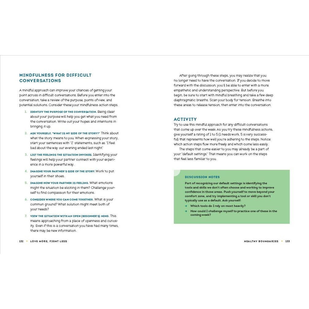 Love More, Fight Less: Communication Skills Every Couple Needs: A Relationship Workbook for Couples (Spiral Bound)