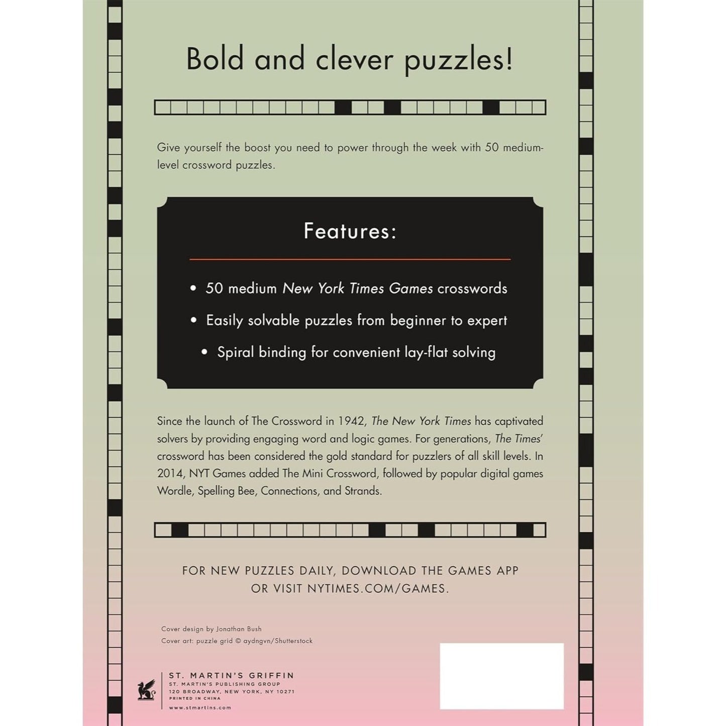 New York Times Games Wednesday Crosswords: 50 Medium Puzzles