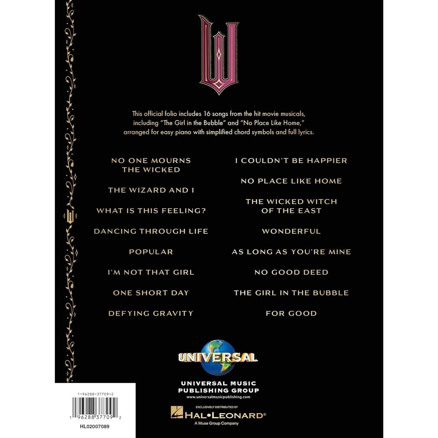 Wicked - Complete Movie Collection for Easy Piano: Souvenir Folio with Full-Color Photos