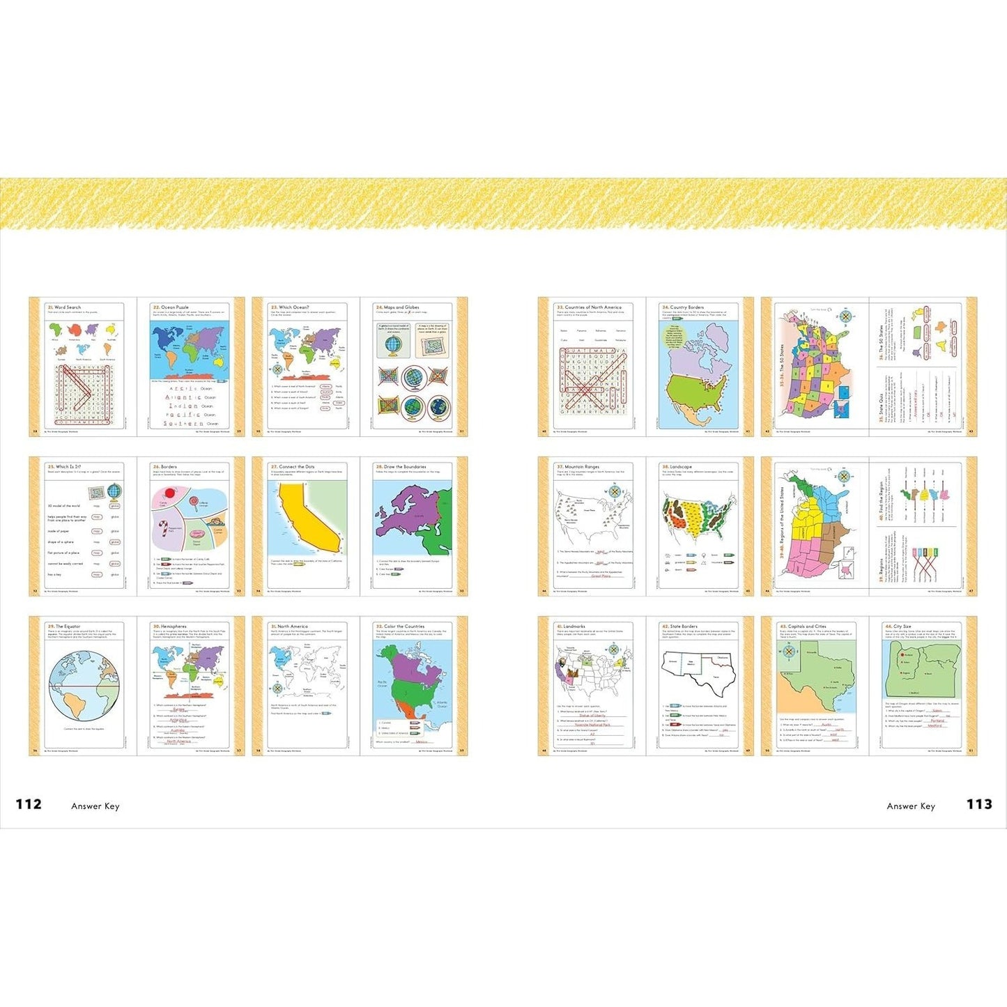 My First Grade Geography Workbook: 101 Games & Activities to Support First Grade Geography Skills (My Workbook)