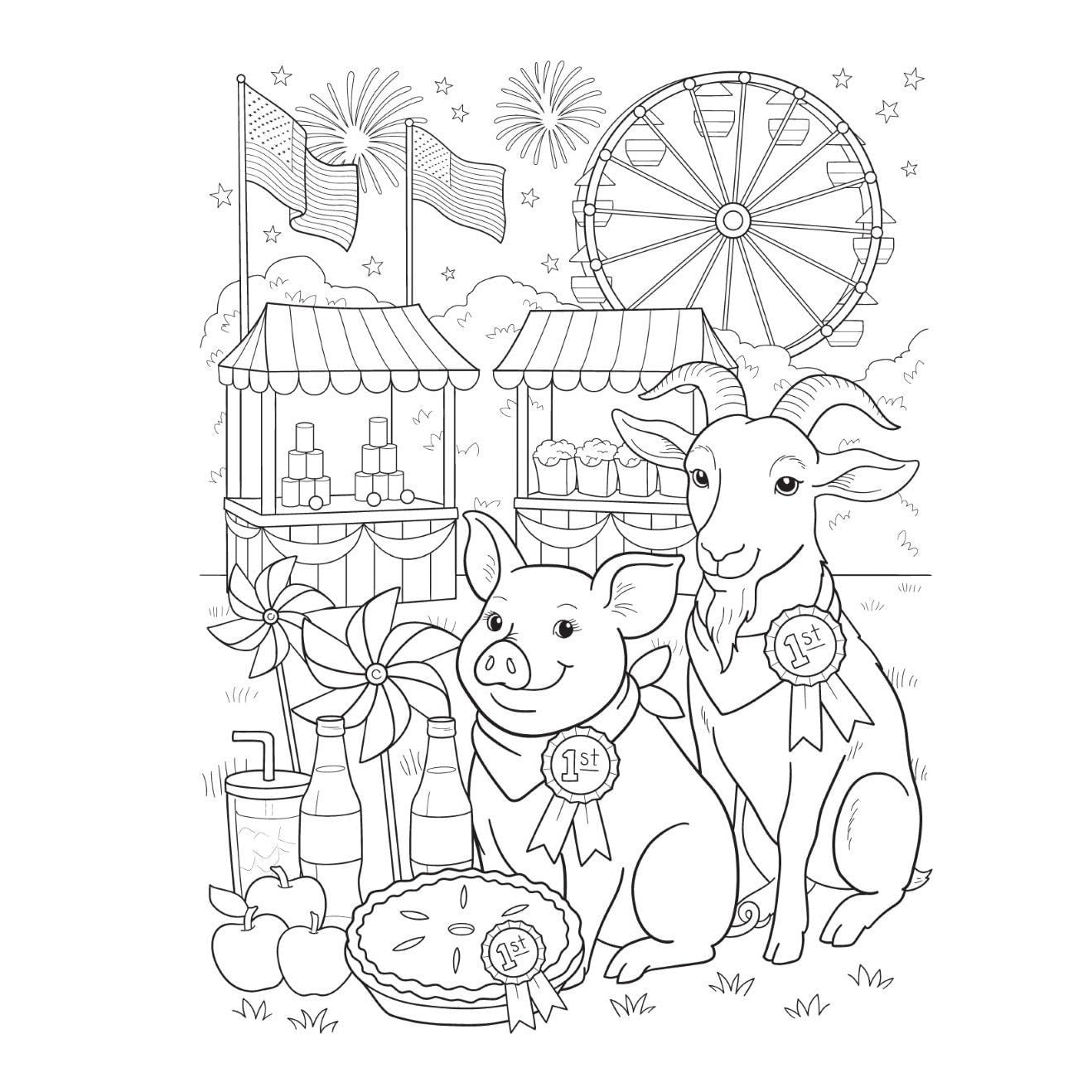Americana: A Coloring Book