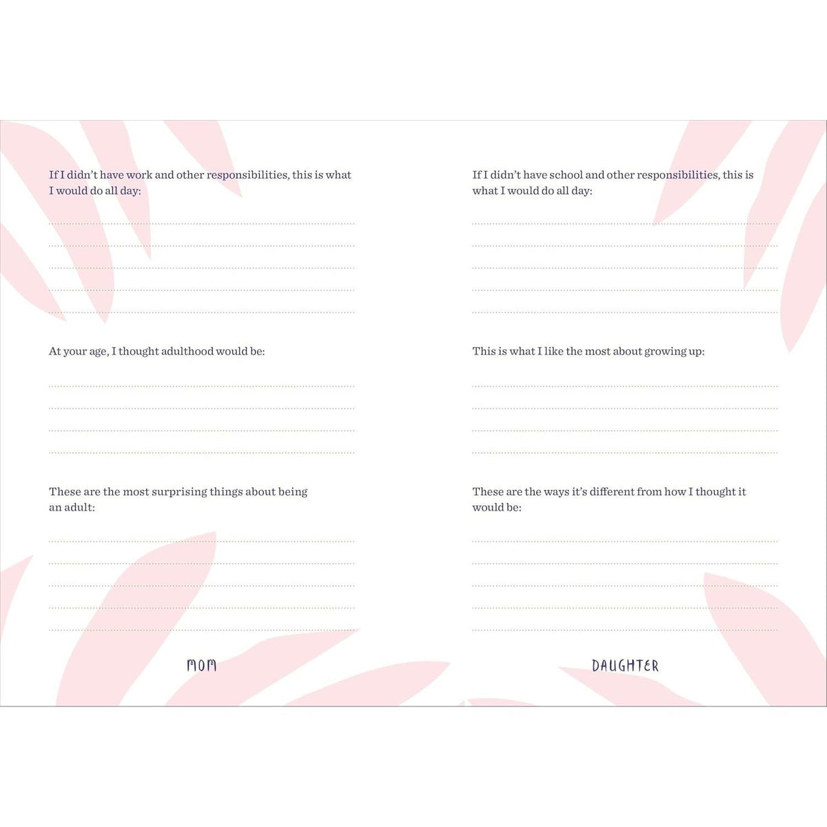 Just Us Girls: A Shared Journal for Moms and Daughters